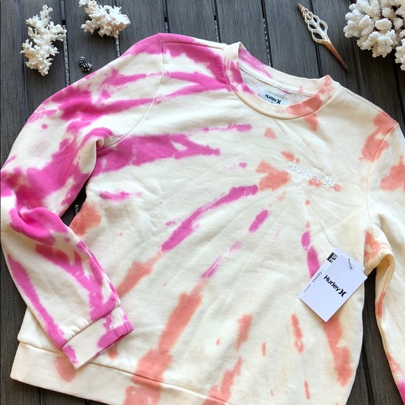 🌴🌼HURLEY- TIE DYE SWEATSHIRT🌼🌴 - Picture 7 of 11